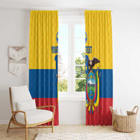 Ecuador Football Custom Window Curtain La Tricolor Pride - Wonder Print Shop