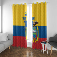 Ecuador Football Custom Window Curtain La Tricolor Pride - Wonder Print Shop
