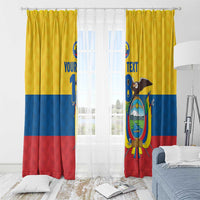 Ecuador Football Custom Window Curtain La Tricolor Pride - Wonder Print Shop