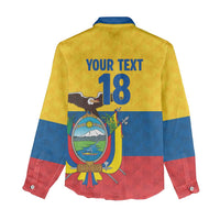 Ecuador Football Custom Women Casual Shirt La Tricolor Pride - Wonder Print Shop
