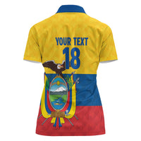 Ecuador Football Custom Women Polo Shirt La Tricolor Pride - Wonder Print Shop