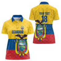 Ecuador Football Custom Women Polo Shirt La Tricolor Pride - Wonder Print Shop
