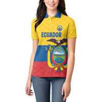 Ecuador Football Custom Women Polo Shirt La Tricolor Pride - Wonder Print Shop