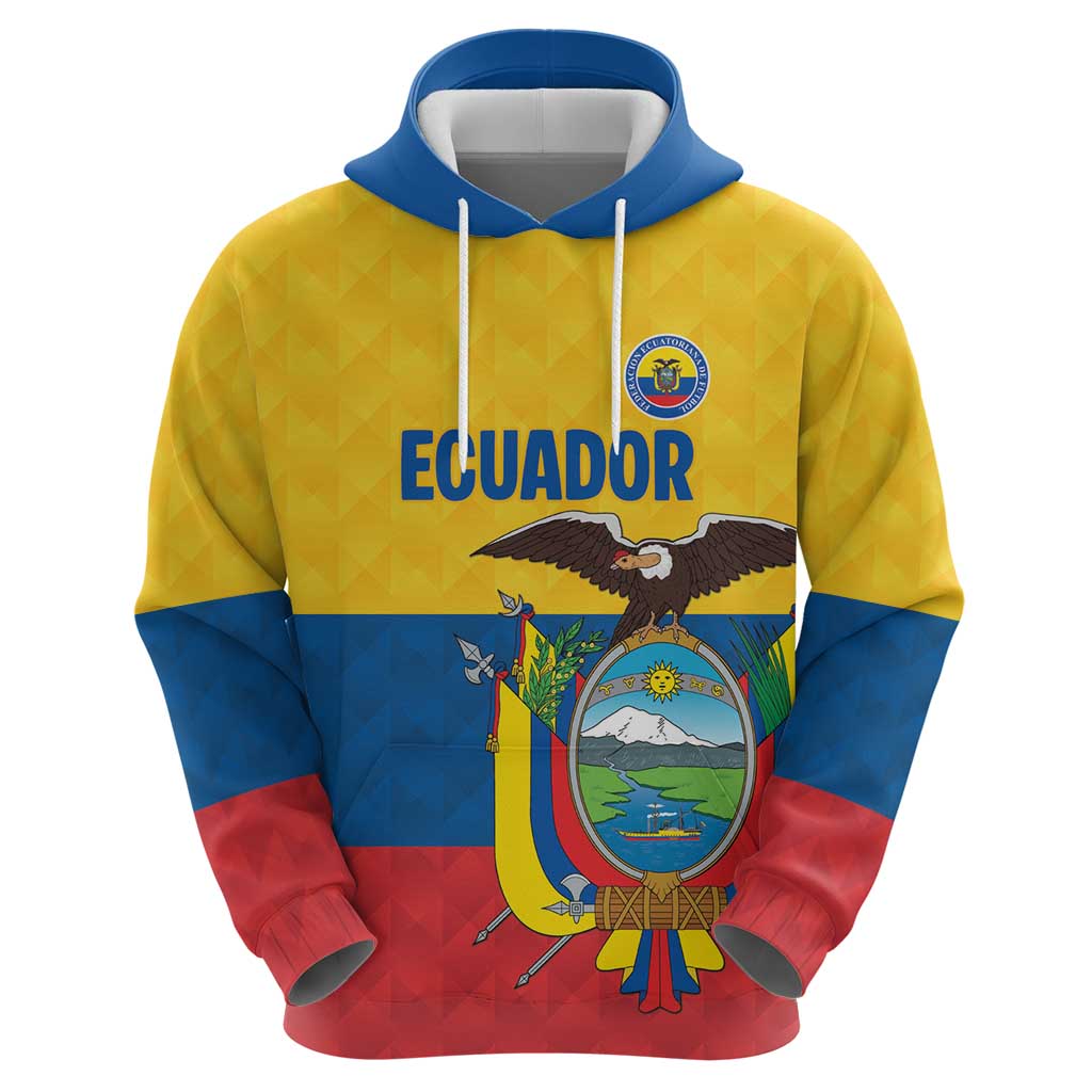 Ecuador Football Custom Zip Hoodie La Tricolor Pride - Wonder Print Shop