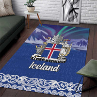 Iceland Area Rug Icelandic Landscape Northern Lights