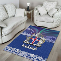 Iceland Area Rug Icelandic Landscape Northern Lights