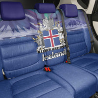 Iceland Back Car Seat Cover Icelandic Landscape Northern Lights