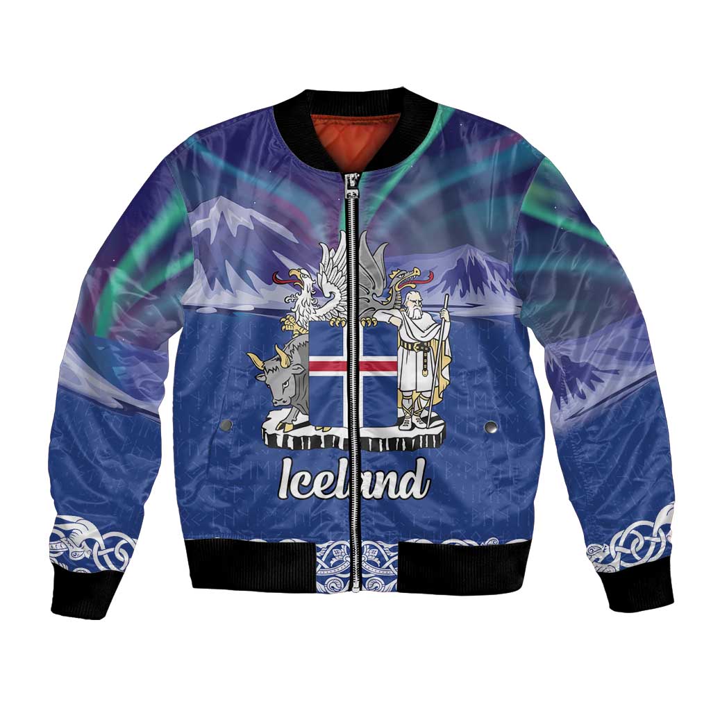 Iceland Bomber Jacket Icelandic Landscape Northern Lights