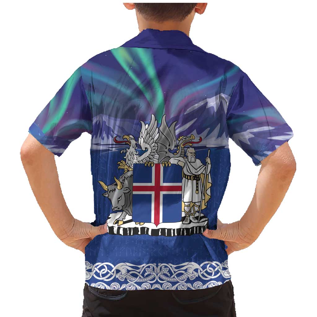 Iceland Family Matching Mermaid Dress and Hawaiian Shirt Icelandic Landscape Northern Lights