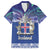 Iceland Family Matching Off The Shoulder Long Sleeve Dress and Hawaiian Shirt Icelandic Landscape Northern Lights