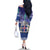 Iceland Family Matching Off The Shoulder Long Sleeve Dress and Hawaiian Shirt Icelandic Landscape Northern Lights