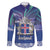 Iceland Family Matching Puletasi and Hawaiian Shirt Icelandic Landscape Northern Lights