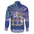 Iceland Family Matching Short Sleeve Bodycon Dress and Hawaiian Shirt Icelandic Landscape Northern Lights