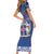 Iceland Family Matching Short Sleeve Bodycon Dress and Hawaiian Shirt Icelandic Landscape Northern Lights