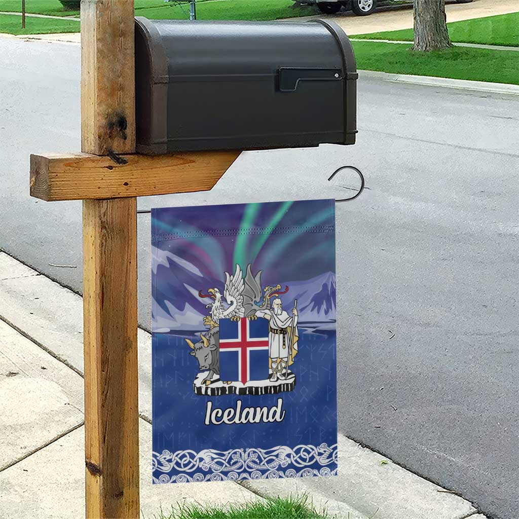 Iceland Garden Flag Icelandic Landscape Northern Lights