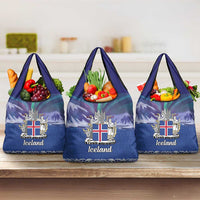 Iceland Grocery Bag Icelandic Landscape Northern Lights