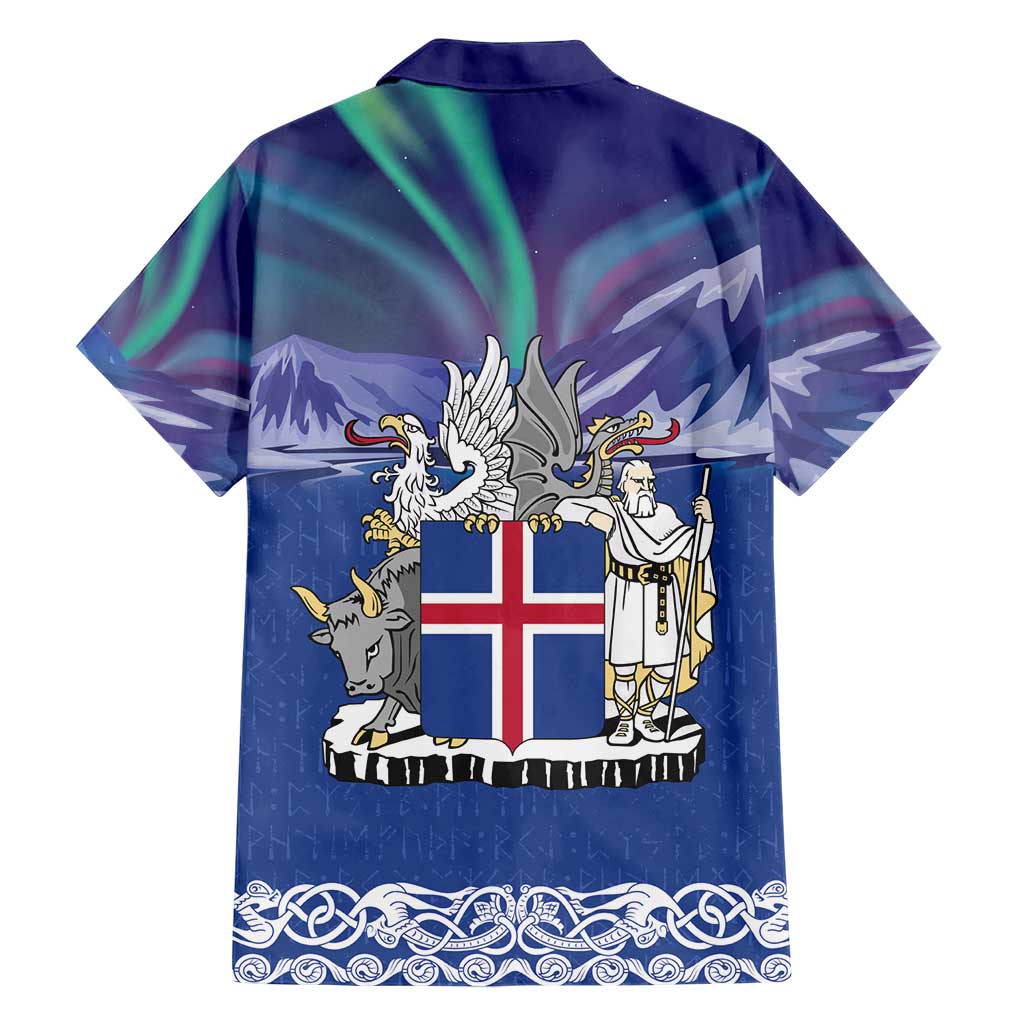 Iceland Hawaiian Shirt Icelandic Landscape Northern Lights