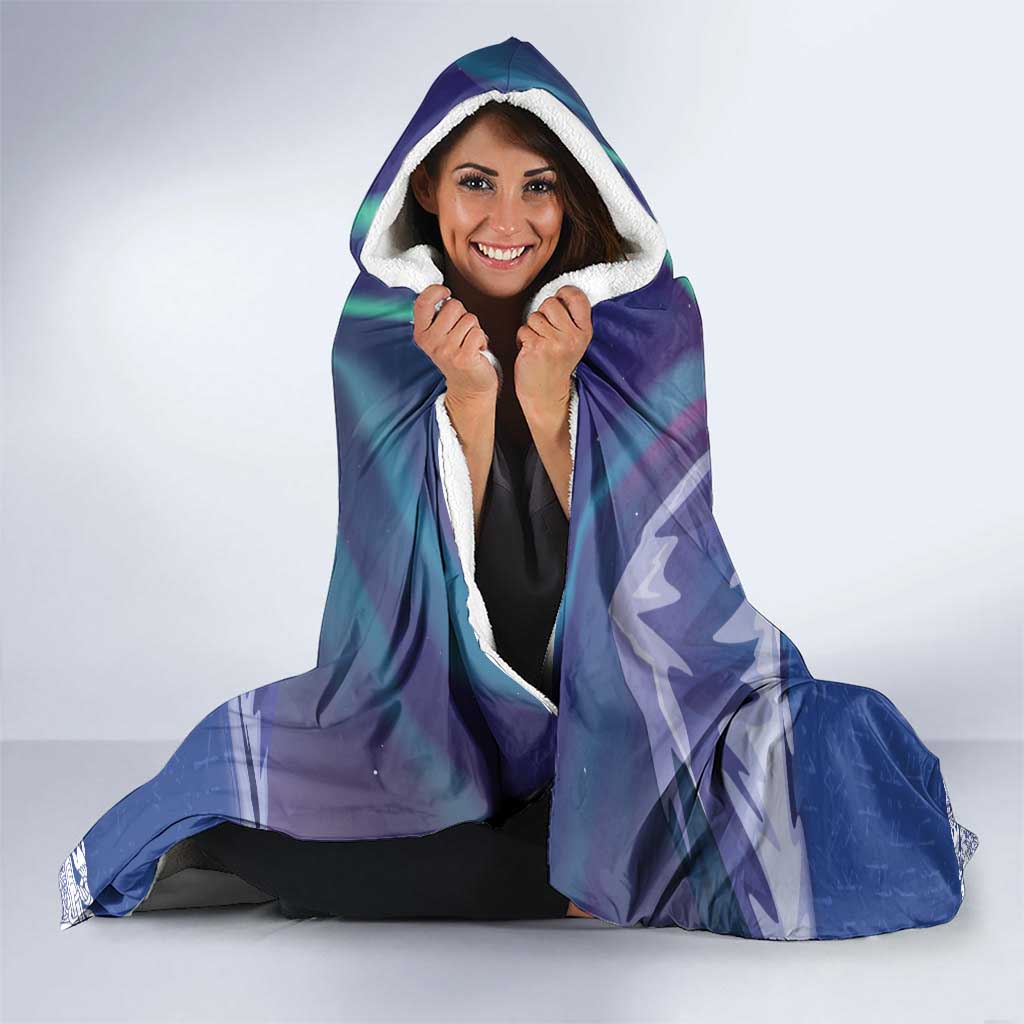 Iceland Hooded Blanket Icelandic Landscape Northern Lights