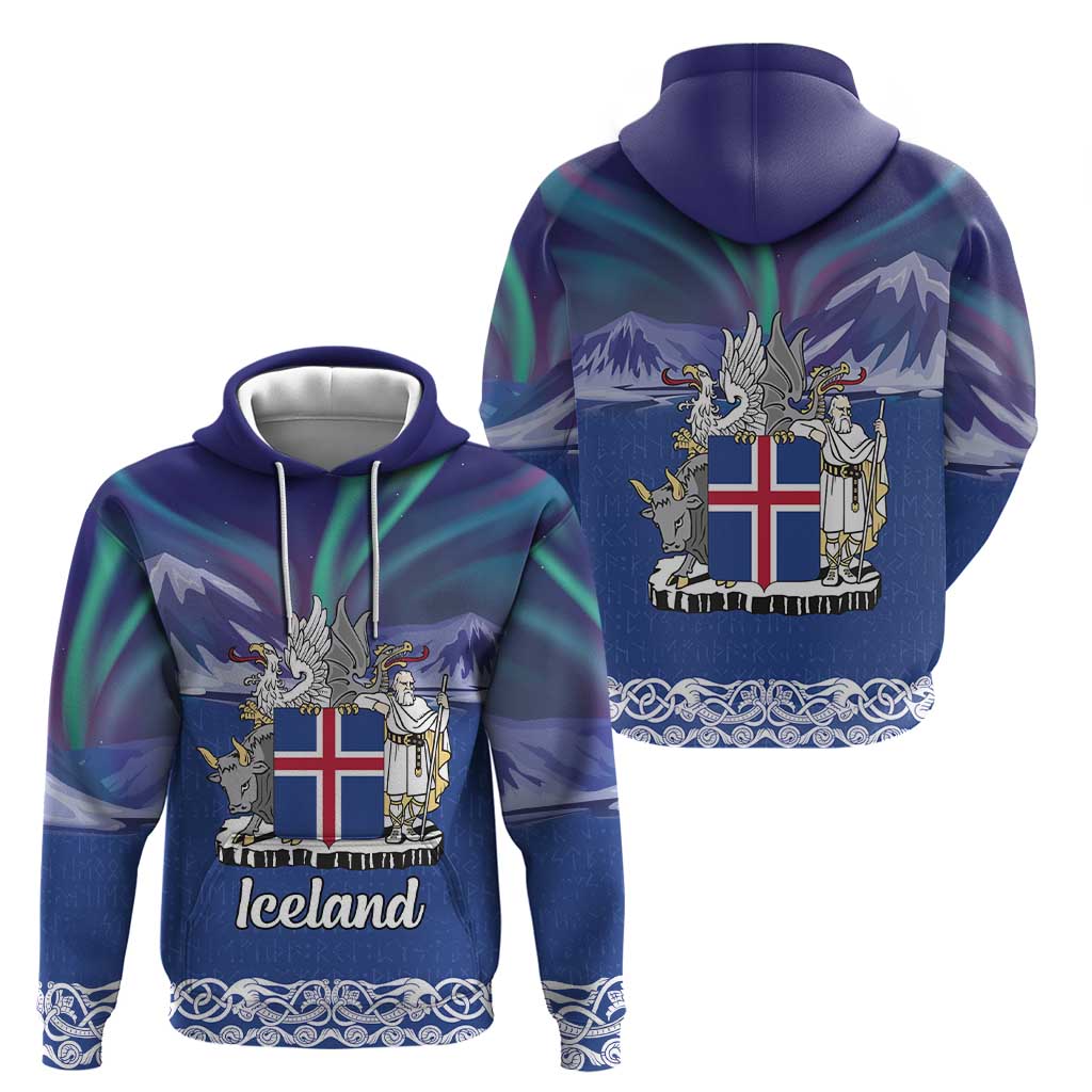 Iceland Hoodie Icelandic Landscape Northern Lights