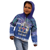Iceland Kid Hoodie Icelandic Landscape Northern Lights