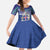 Iceland Kid Short Sleeve Dress Icelandic Landscape Northern Lights