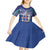 Iceland Kid Short Sleeve Dress Icelandic Landscape Northern Lights