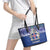 Iceland Leather Tote Bag Icelandic Landscape Northern Lights
