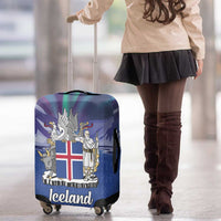 Iceland Luggage Cover Icelandic Landscape Northern Lights
