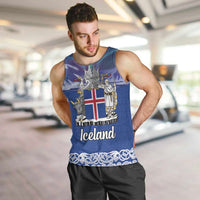 Iceland Men Tank Top Icelandic Landscape Northern Lights