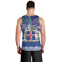 Iceland Men Tank Top Icelandic Landscape Northern Lights