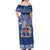 Iceland Off Shoulder Maxi Dress Icelandic Landscape Northern Lights