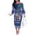 Iceland Off The Shoulder Long Sleeve Dress Icelandic Landscape Northern Lights