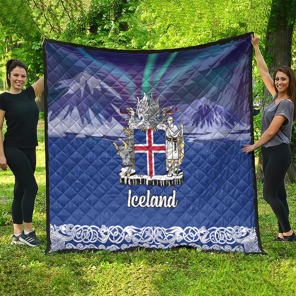 Iceland Quilt Icelandic Landscape Northern Lights
