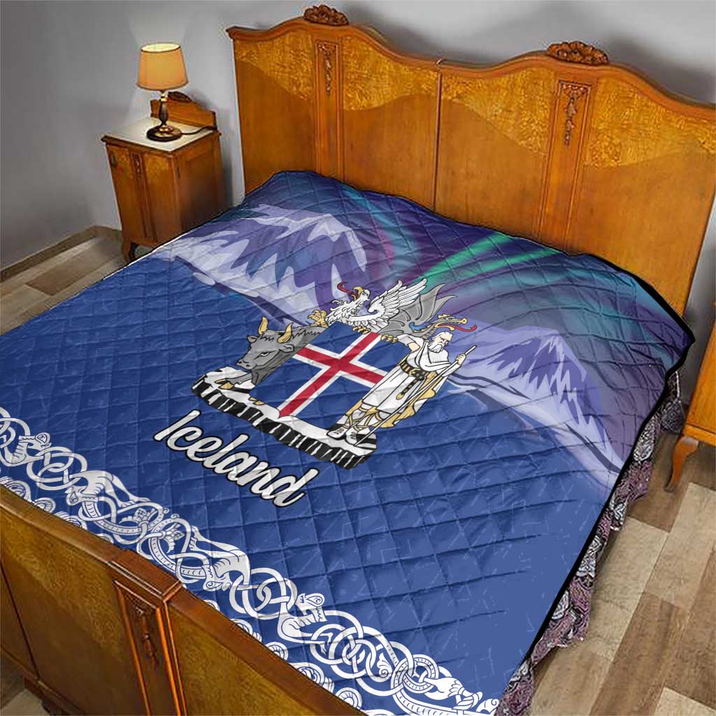 Iceland Quilt Icelandic Landscape Northern Lights