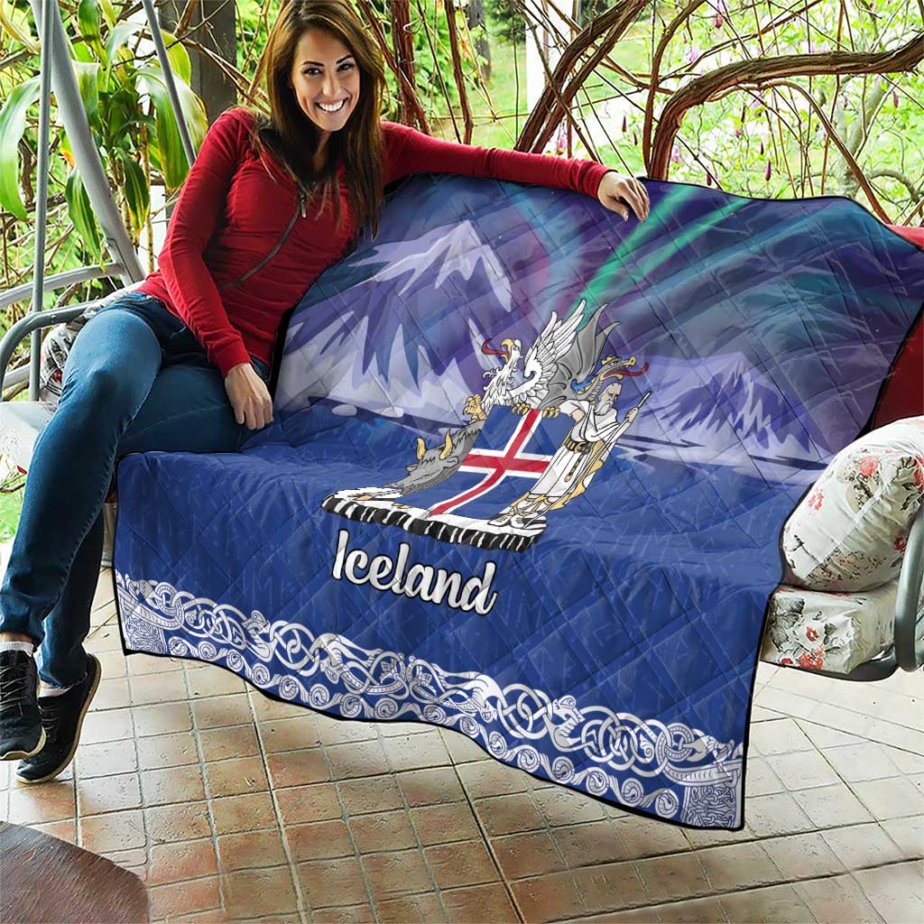 Iceland Quilt Icelandic Landscape Northern Lights