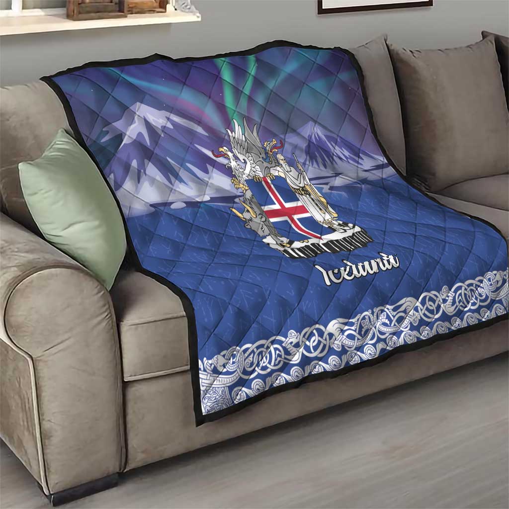 Iceland Quilt Icelandic Landscape Northern Lights