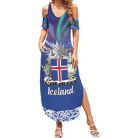 Iceland Summer Maxi Dress Icelandic Landscape Northern Lights
