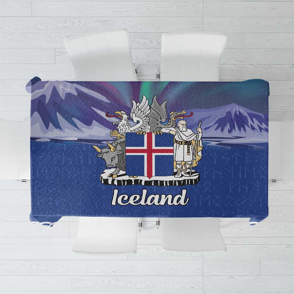 Iceland Tablecloth Icelandic Landscape Northern Lights