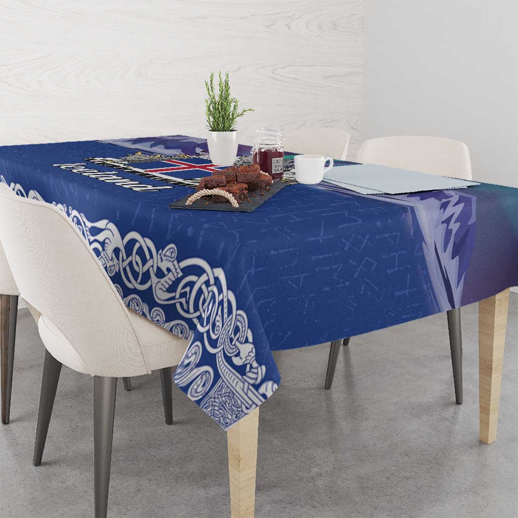 Iceland Tablecloth Icelandic Landscape Northern Lights