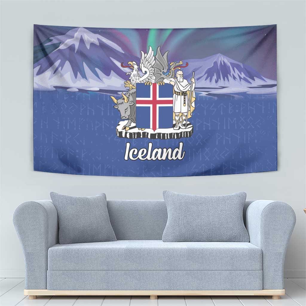 Iceland Tapestry Icelandic Landscape Northern Lights