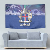 Iceland Tapestry Icelandic Landscape Northern Lights