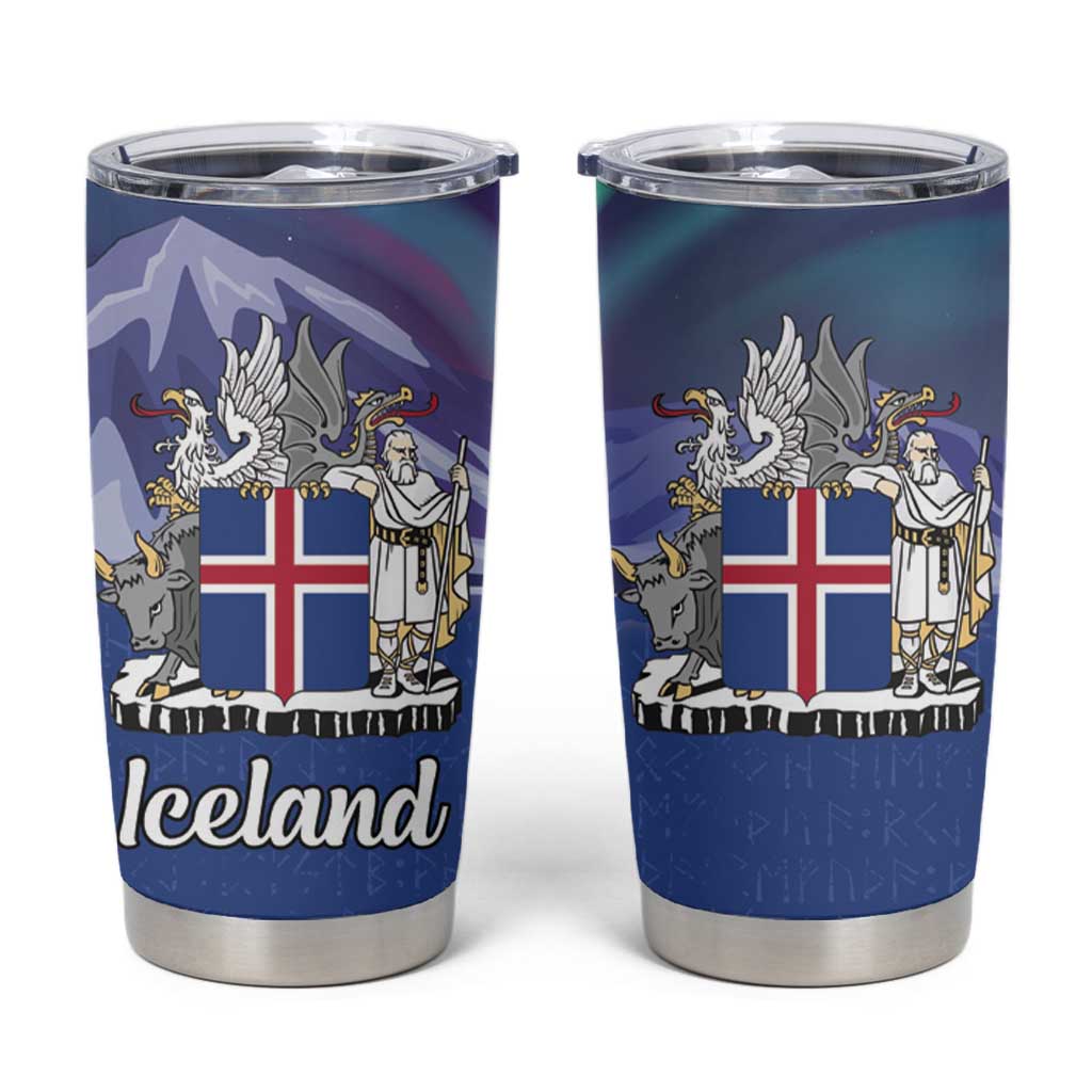 Iceland Tumbler Cup Icelandic Landscape Northern Lights