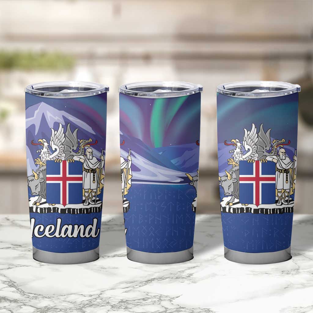 Iceland Tumbler Cup Icelandic Landscape Northern Lights