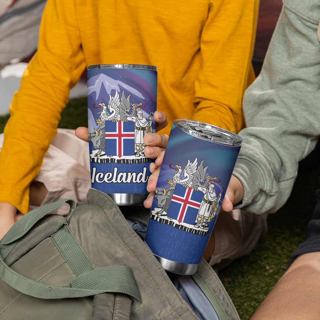 Iceland Tumbler Cup Icelandic Landscape Northern Lights