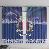 Iceland Window Curtain Icelandic Landscape Northern Lights