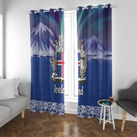 Iceland Window Curtain Icelandic Landscape Northern Lights