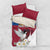 Personalized Latvia Bedding Set White Wagtail Dievs Sveti Latviju