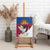 Personalized Latvia Canvas Wall Art White Wagtail Dievs Sveti Latviju
