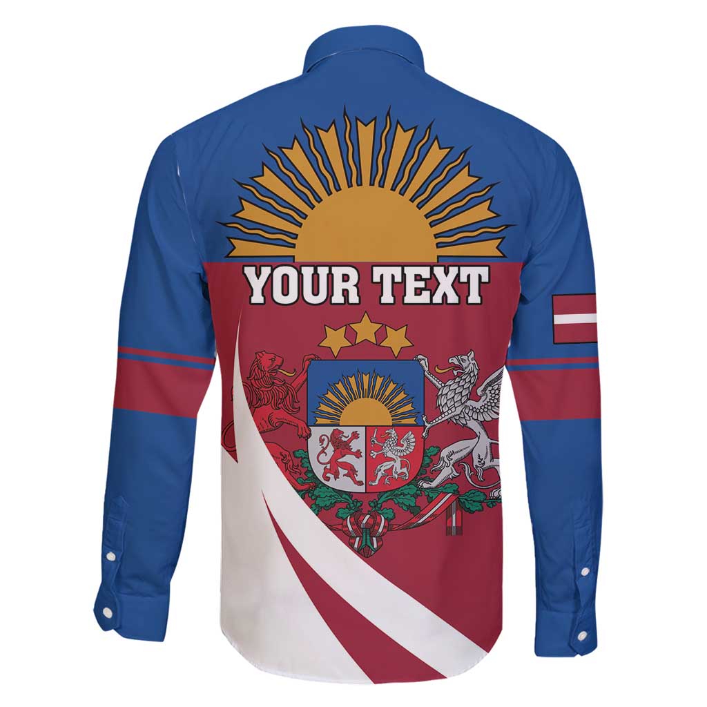 Personalized Latvia Family Matching Long Sleeve Bodycon Dress and Hawaiian Shirt White Wagtail Dievs Sveti Latviju