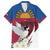 Personalized Latvia Family Matching Off Shoulder Short Dress and Hawaiian Shirt White Wagtail Dievs Sveti Latviju